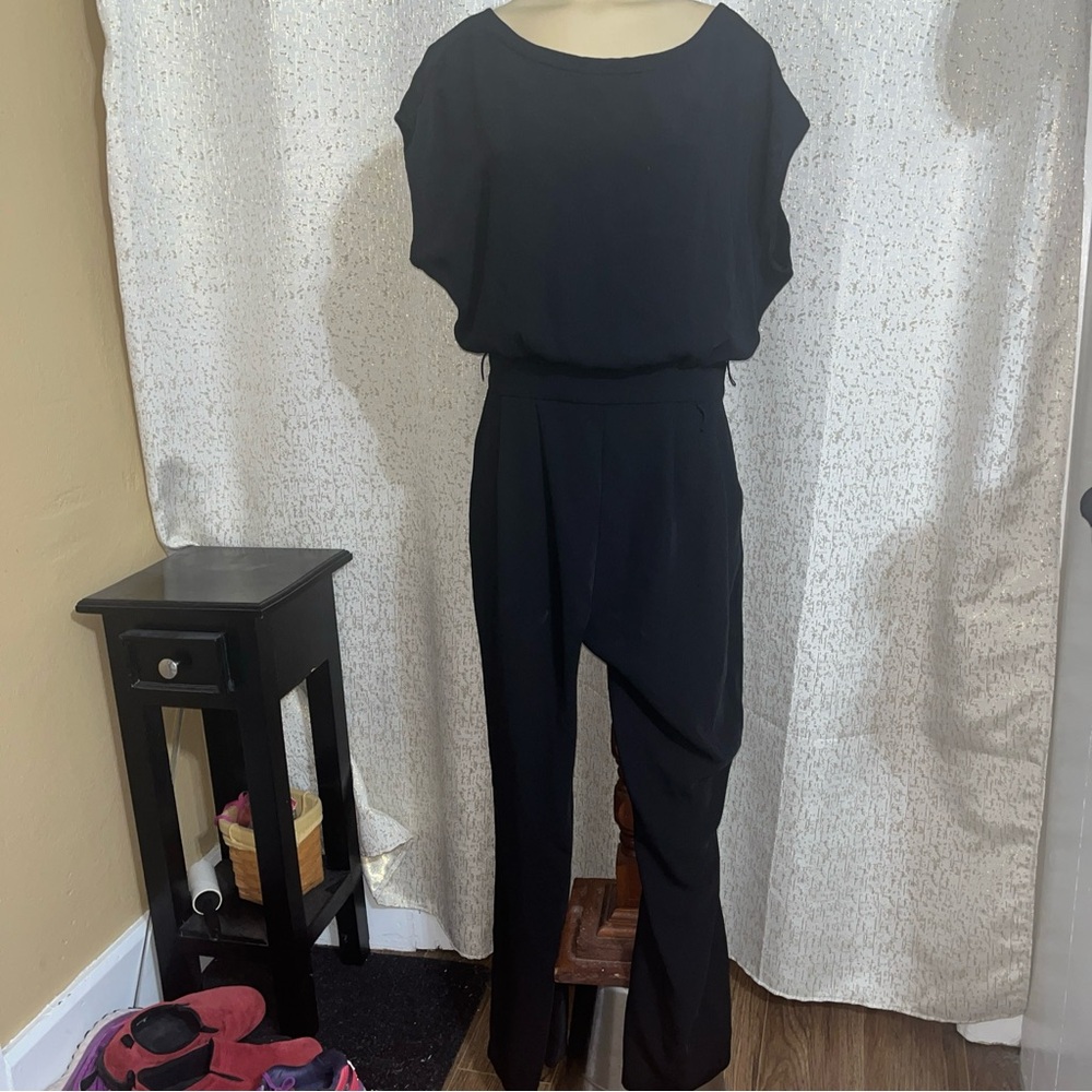 ELIZA J Black Wide Leg Pantsuit/ Jumpsuit, Size 8, D1